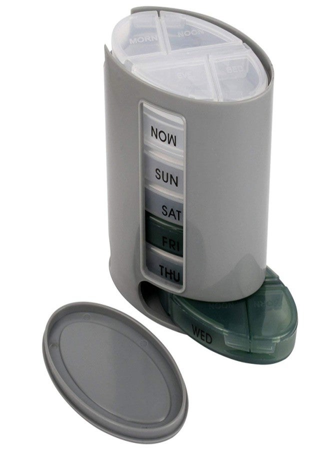 PARAM 7 Day Weekly Tablet Medicine Storage Box With 4 Compartments/Pill Dispenser - Image 4